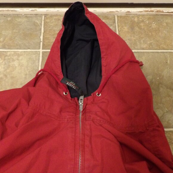 Trader Bay Vintage Red Hooded Lightweight Women's Jacket - Picture 3 of 13